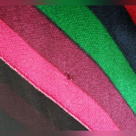 Alice & Olivia Silk Blend Multi Color Semi Sheer Long Sleeve Blouse Size… - Picture 8 of 10